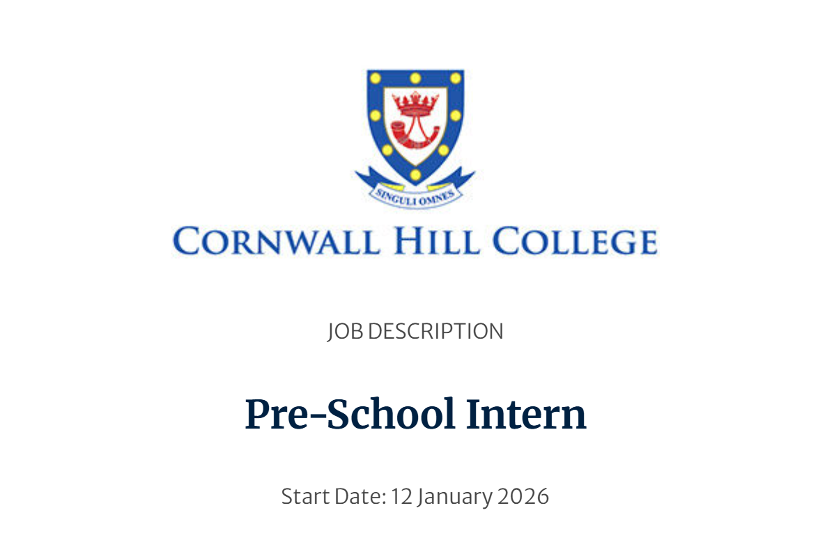 Pre-School Intern at Cornwall Hill College
