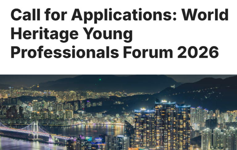 Call for Applications: World Heritage Young Professionals Forum 2026