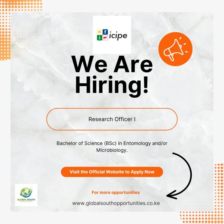 International Centre of Insect Physiology and Ecology is Hiring a Research Officer I – Apply Before Mar 13, 2026