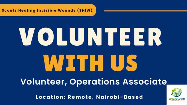 Volunteer, Operations Associate (Remote) at Scouts Healing Invisible Wounds (SHIW)