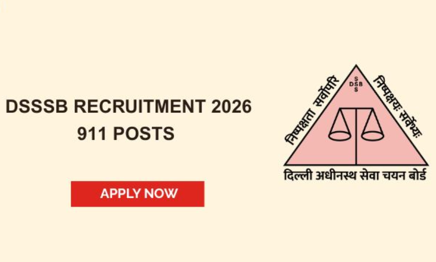 Delhi DSSSB Recruitment 2026: Registration Ends Soon For 911 Vacancies | Apply Now