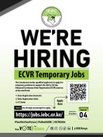 IEBC Announces 12,520 Temporary Jobs for Nationwide Voter Registration IEBC Announces 12,520 Temporary Jobs for Nationwide Voter Registration