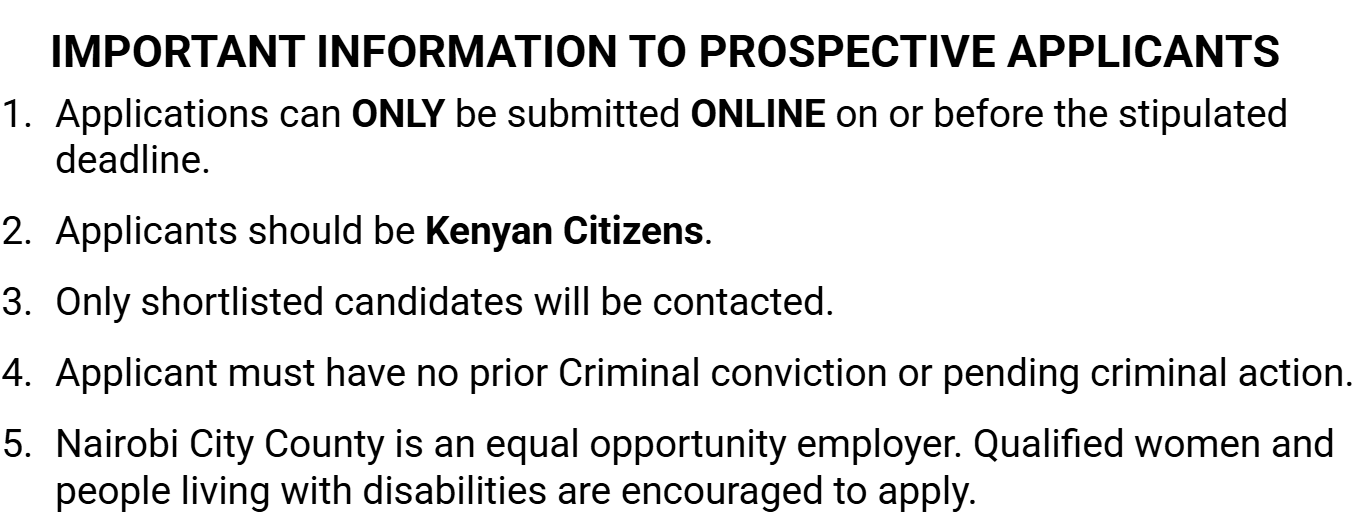 Nairobi City County Public Service Board is Hiring; Check Job Openings and How to Apply Nairobi City County Public Service Board is Hiring; Check Job Openings and How to Apply