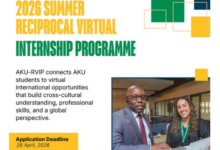 AKU Reciprocal Virtual Internship Programme summer 2026 application students