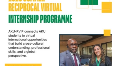 AKU Reciprocal Virtual Internship Programme summer 2026 application students