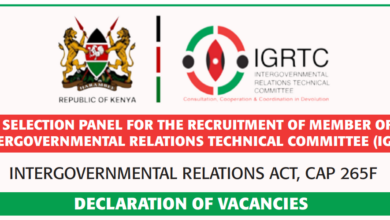 IGRTC Vacancies 2026: Member of the Intergovernmental Relations Technical Committee (7 Positions)