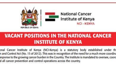 Job Vacancies at the National Cancer Institute of Kenya (NCI-Kenya) – April 2026