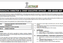 KETRACO Managing Director & CEO Job 2026 – Application Deadline: April 27, 2026