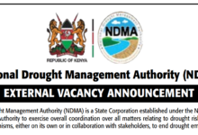 National Drought Management Authority (NDMA) Job Vacancies 2026 - Application Deadline: May 1, 2026