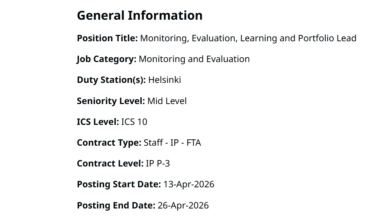 UN Global Pulse Seeks Monitoring, Evaluation, Learning and Portfolio Lead